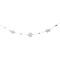 Northlight White Glitter Dusted Snowflake Christmas Garland with Wooden Beads - 5.25'